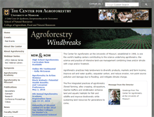 Tablet Screenshot of centerforagroforestry.org